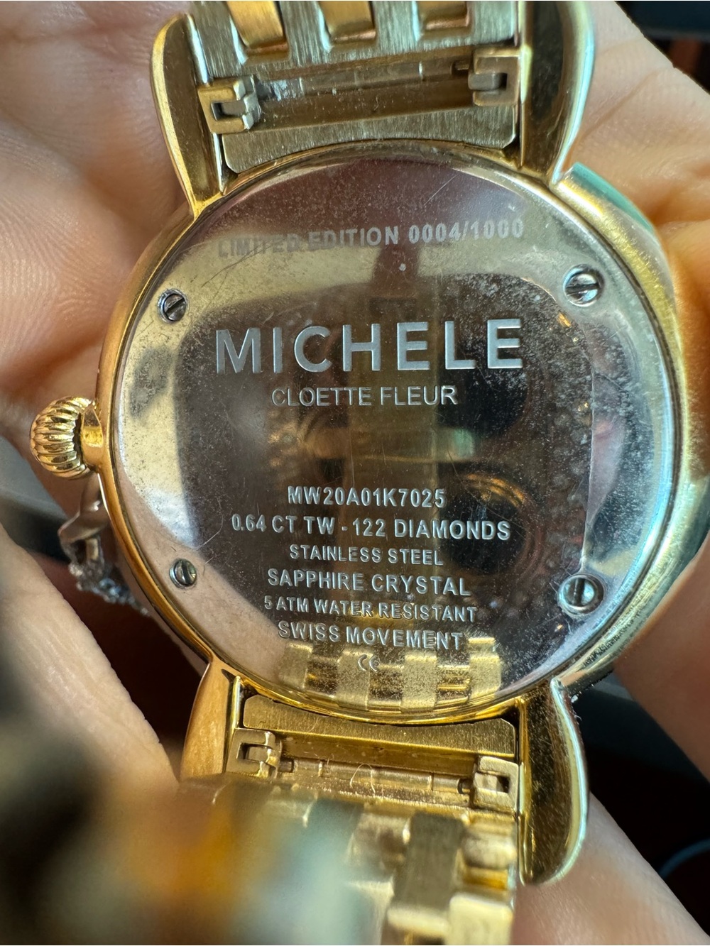 Michele Cloette Fleur Diamond Watch Limited Edition #0004/1000 – Box Extra Links - Picture 12 of 14